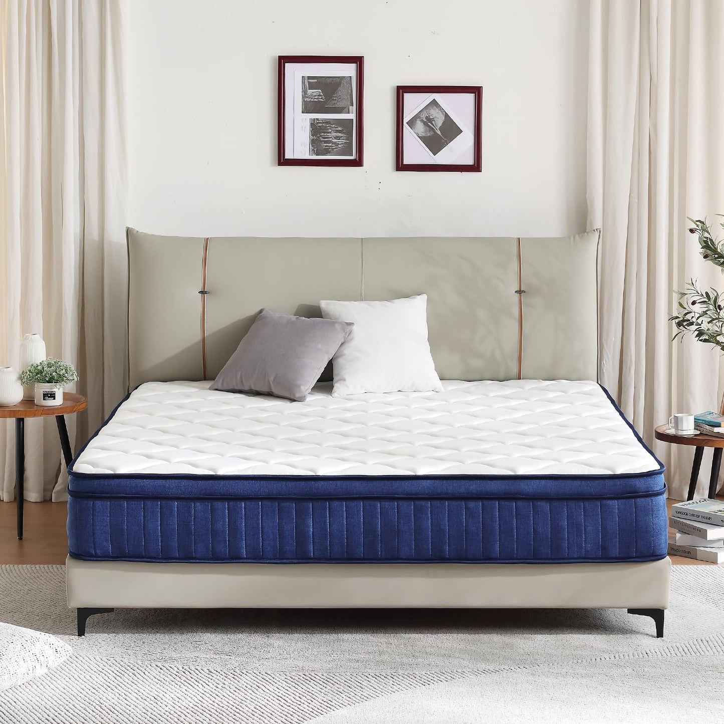 Clou&eir 190x135x25cm Double Memory Foam Spring Mattress