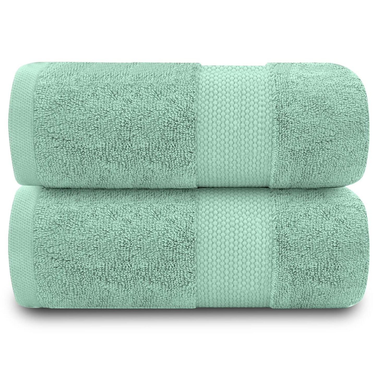 GC GAVENO CAVAILIA 2 Pack Bath Towel Duck Egg - Premium Quality Gym Towels - 700 GSM Quick Dry Extra Absorbent Towel Set