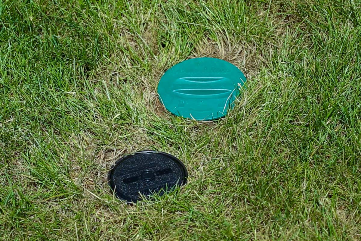 Rain Bird LG3HE In-Ground Impact Sprinkler with Click-N-Go Hose Connect, Green/Black