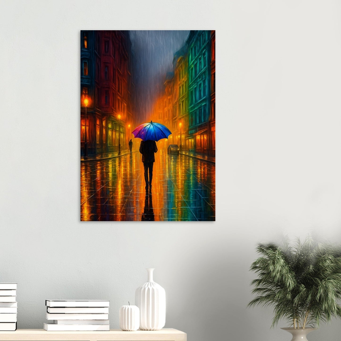 Moody Urban Street Scene Poster