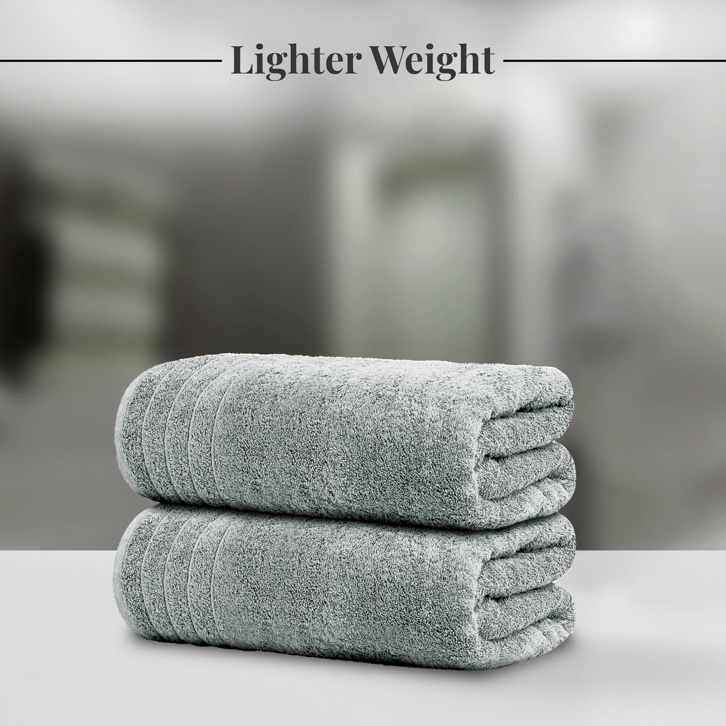 Tens Towels Large Bath Towels, 100% Cotton, 30 x 60 Inches Extra Large Bath Towels, Lighter Weight, Quicker to Dry, Super Absorbent