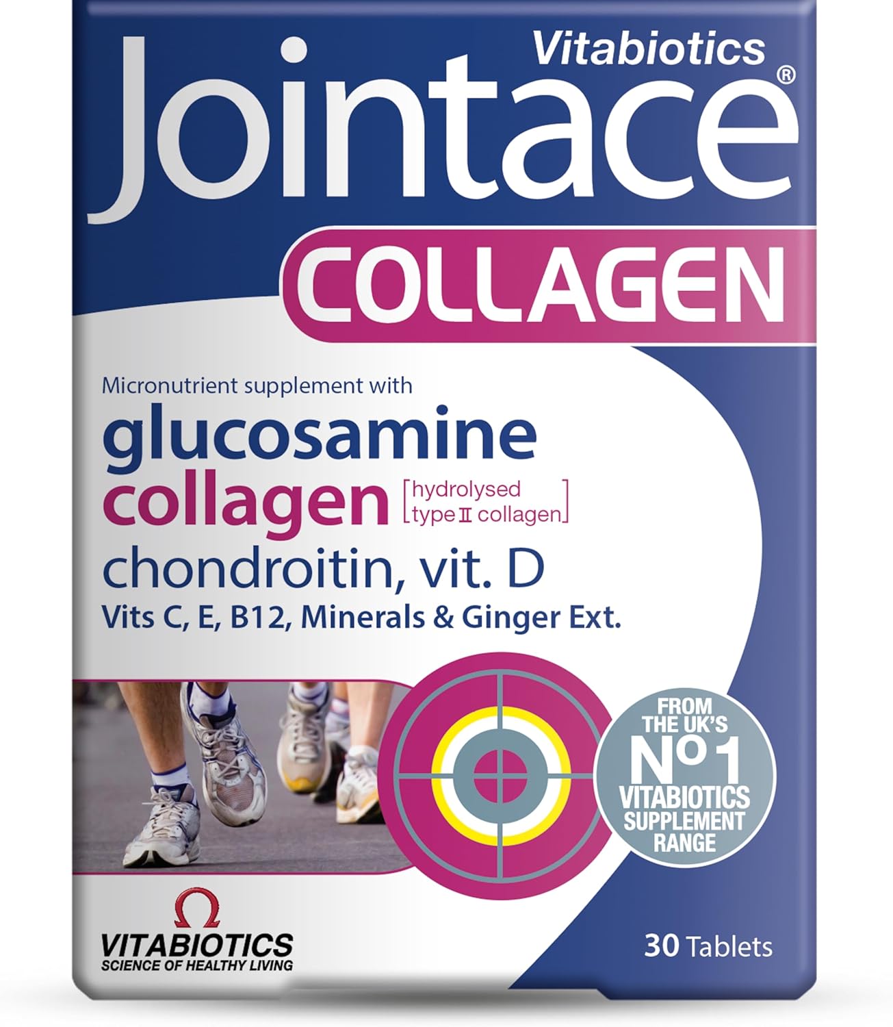 Vitabiotic Jointace Collagen - 30 Tablets, best before 09/28, scruffy box