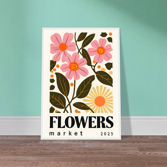 Minimalist Floral Wall Art – Typography Print