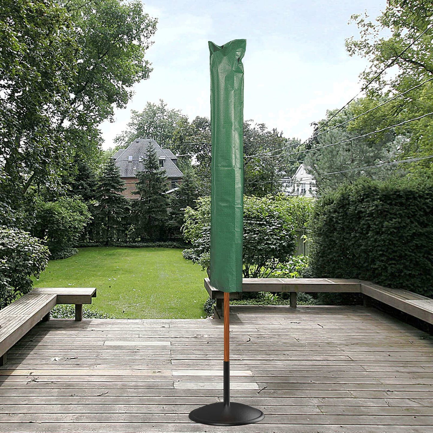 RICHIE Rotary Airer Cover - Waterproof & Windproof, 30x180cm, Green