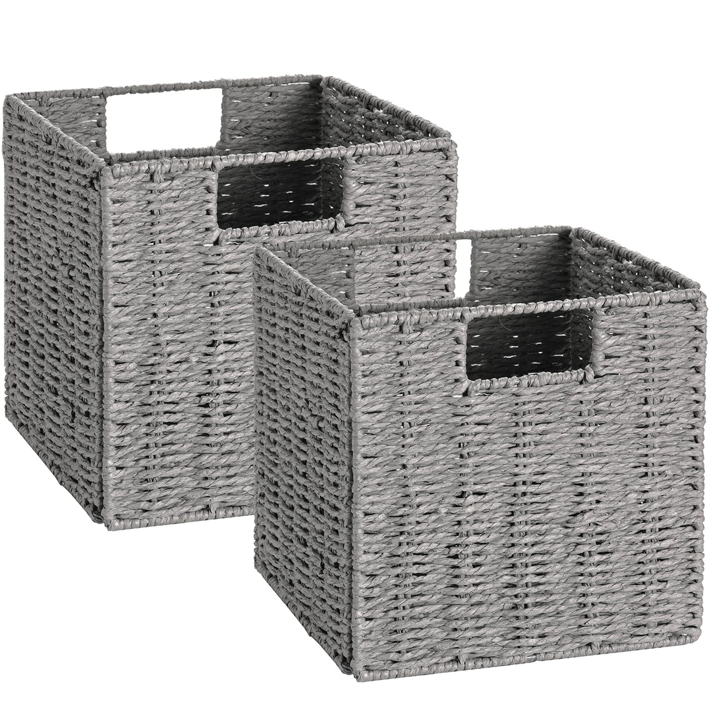 Vagusicc Storage Cubes, Collapsible Storage Boxes, Fit Cube Storage Unit Storage Basket, Storage Baskets with Handles