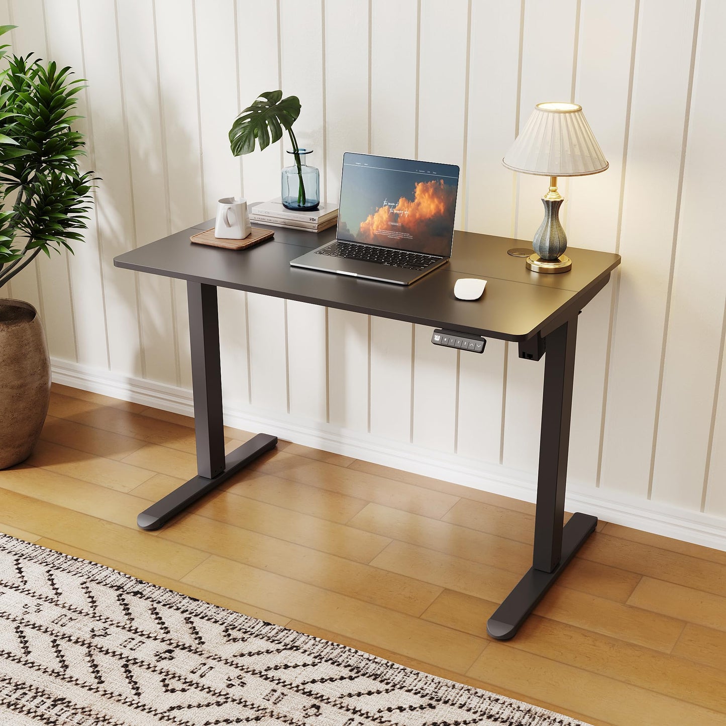 ELEGANT Electric Standing Desk 120x60cm, Height Adjustable Sit Stand Desk