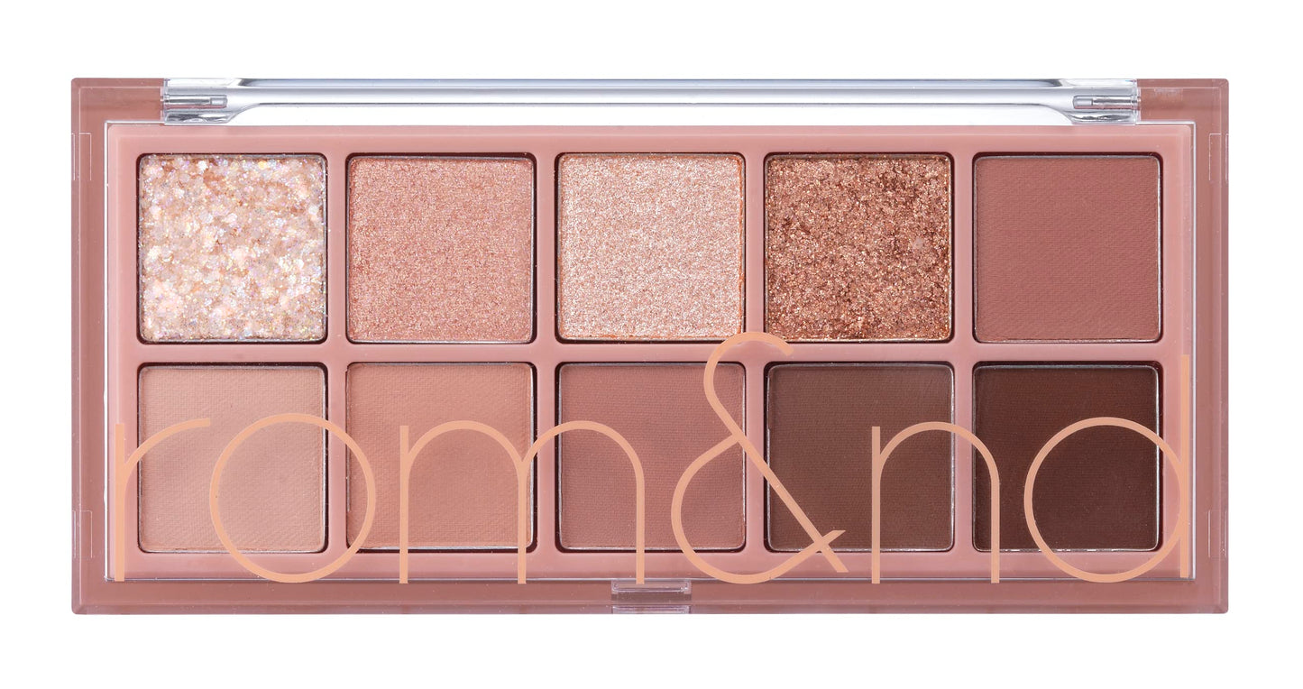rom&nd Better Than Palette #03 ROSEBUD GARDEN?10 Blendable Shades?Long Lasting and Neutral Eyeshadow Palette?High Pigmented Smooth, Matte, Glitter,