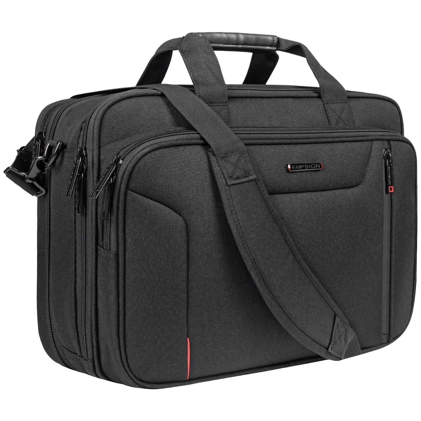 EMPSIGN Laptop Bag 17.3 inch Briefcase for Men Large Laptop Case Computer Bag Work Bag Messenger Bag for Business?Black
