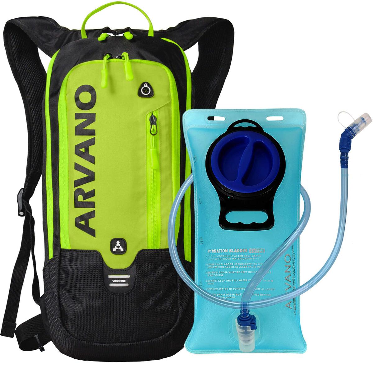 Arvano Hydration Backpack Lightweight Cycling Backpack with Water Bladder, 6L Water Rucksack for for Men Women Skiing Mountain Biking Hiking