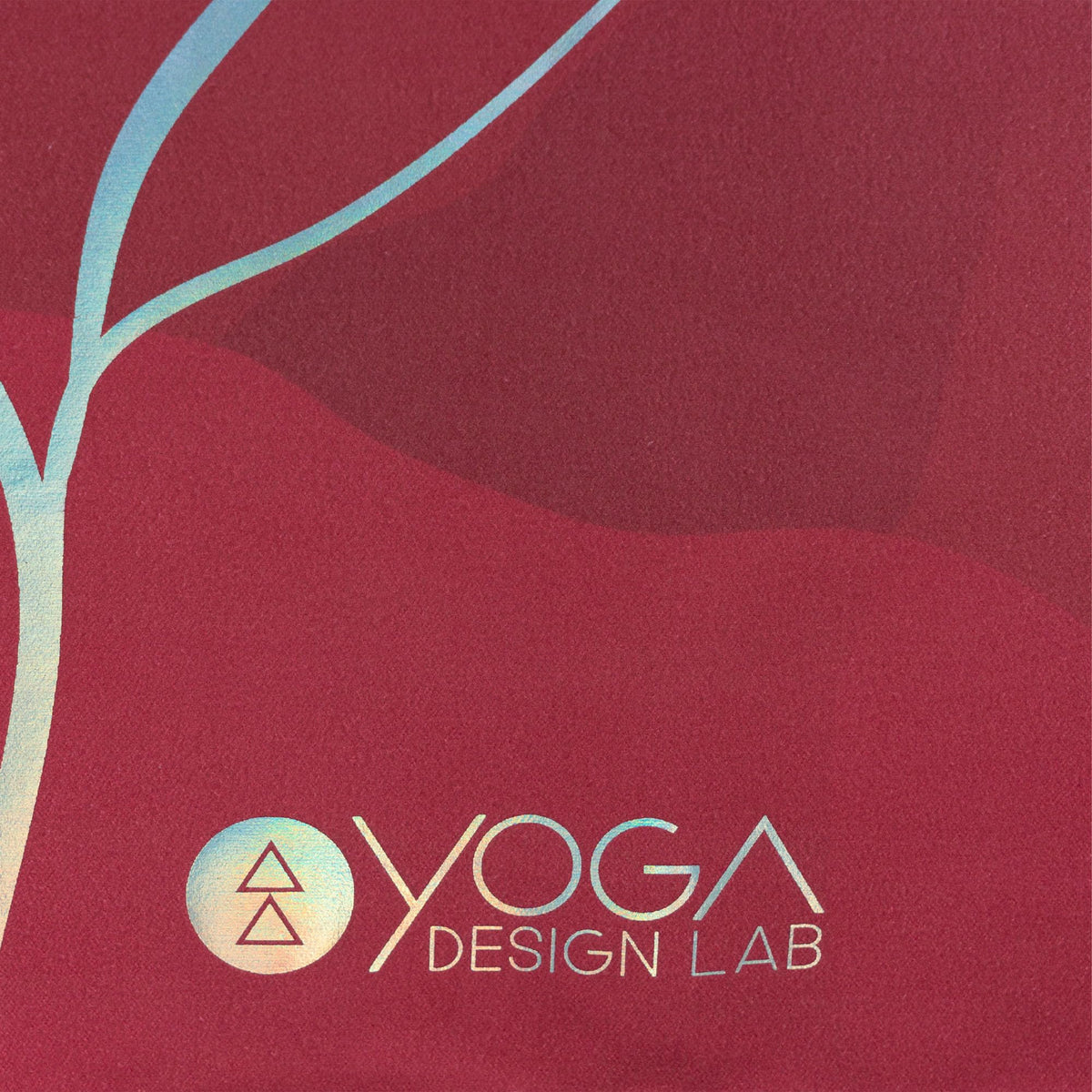 YOGA DESIGN LAB | Travel Yoga Mat | 2-in-1 Mat+Towel | Lightweight, Foldable, Eco Luxury | Ideal for Hot Yoga, Bikram, Pilates, Barre, Sweat | 1.5mm