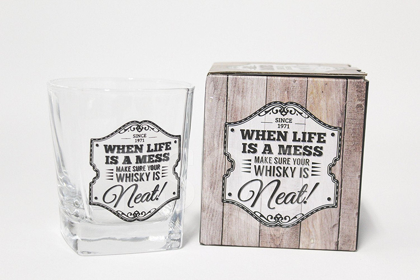 Gentlemens Whiskey Glass Slogan Gents Gift Mens Fathers Day Birthday Dad Present