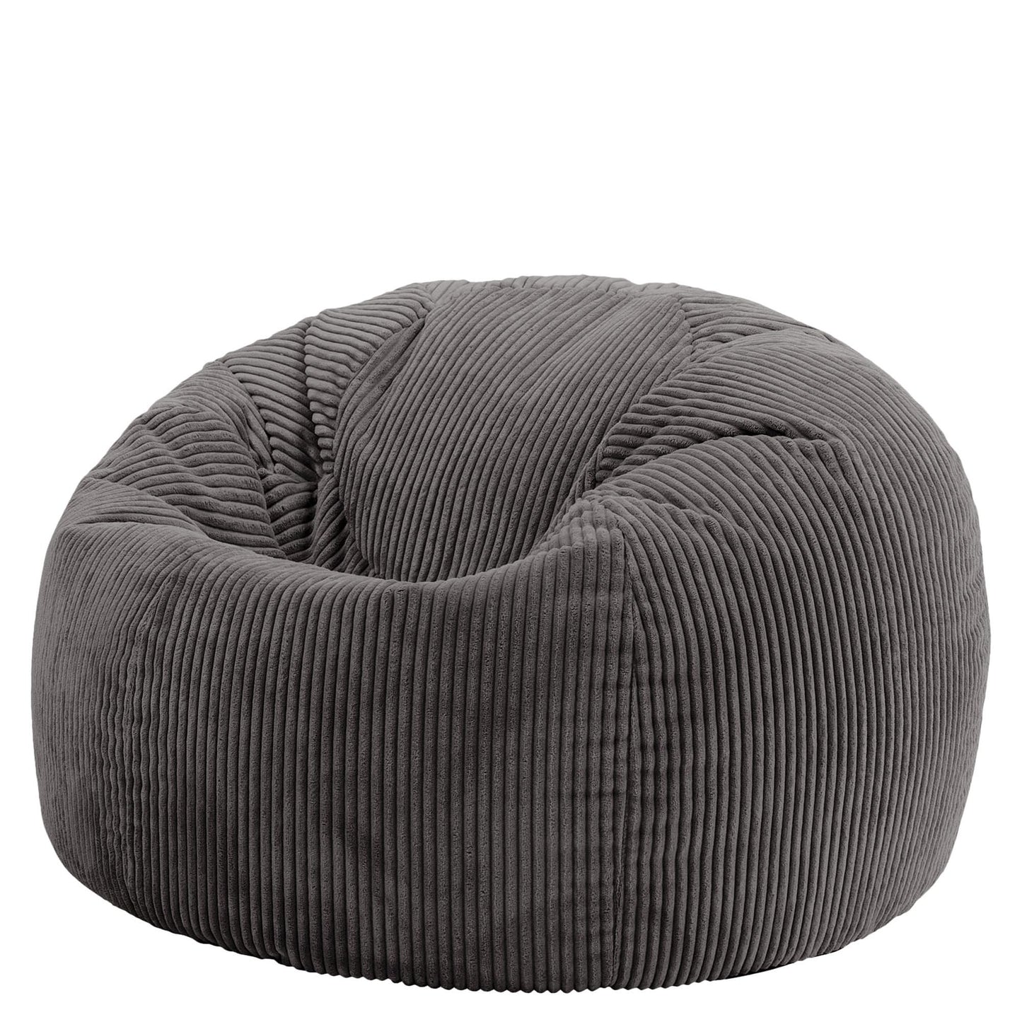 icon Kingston Cord Bean Bag with Filling Included, Grey
