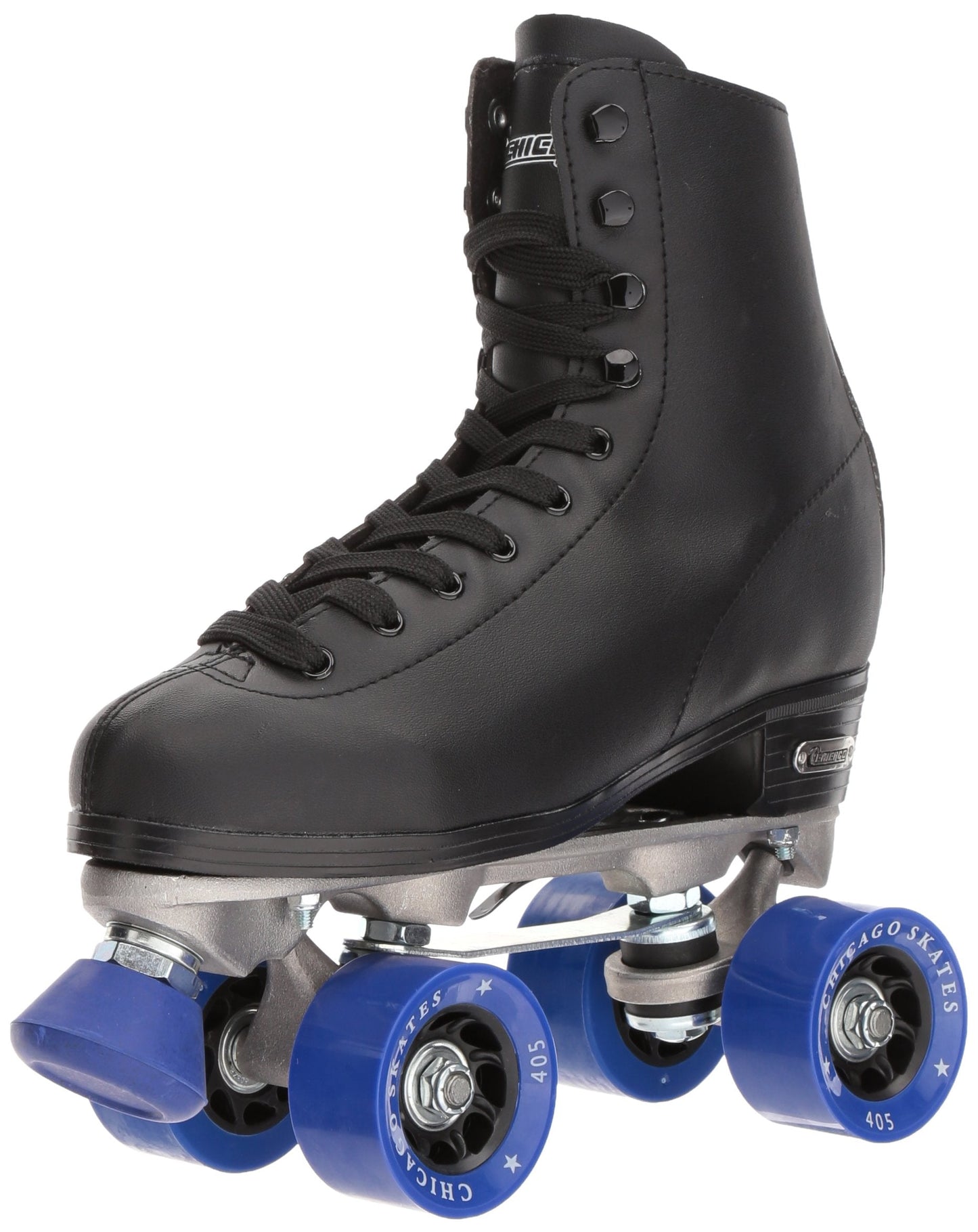 CHICAGO Skates Men's Classic Roller Skates - Premium Black Quad Rink Skates, Black, 12