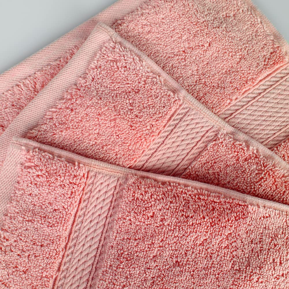 Home City, 100% Cotton, Face towel Set, Tea Rose - Towel