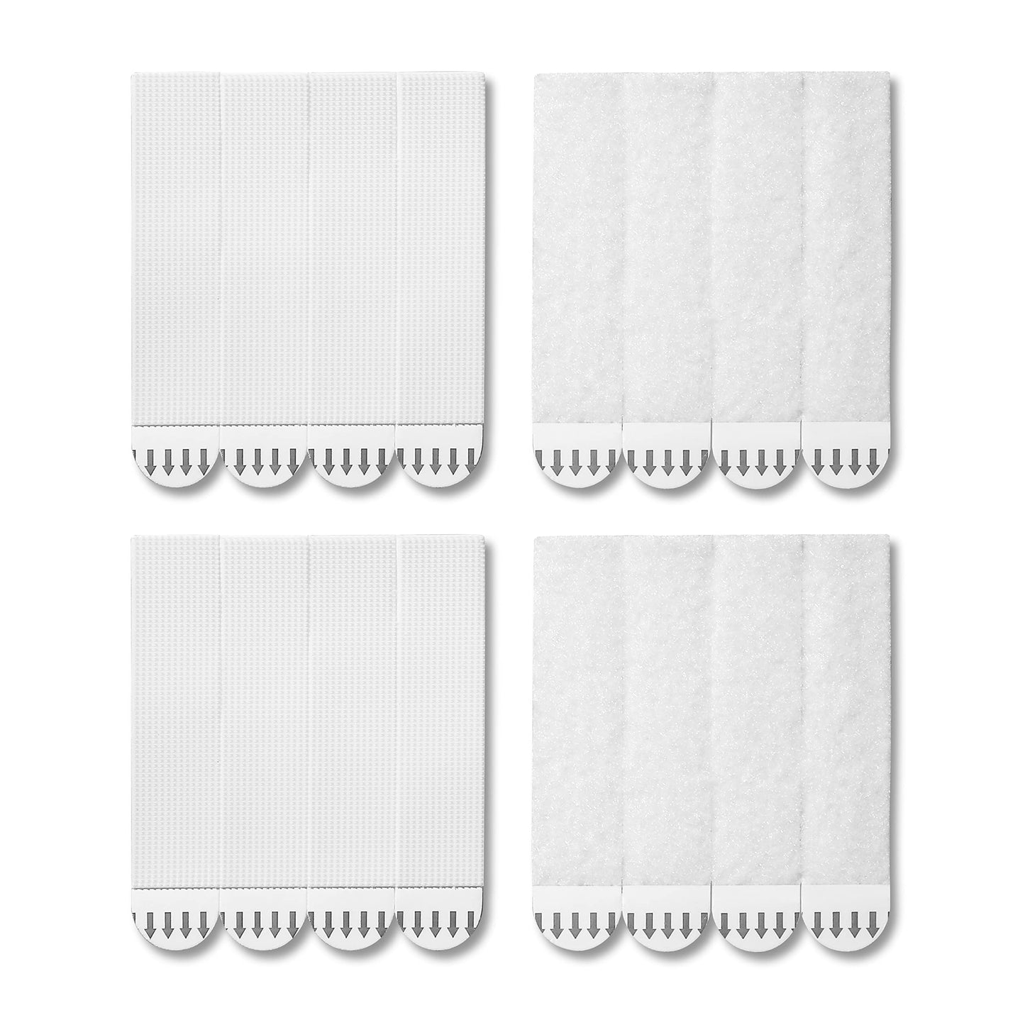 JELLYSUB 28-Pairs(56 Strips) Large Picture Hanging Strips Heavy Duty, Hook and Loop Tape Damage Free, Water-Resistant Adhesive Strip for Frame Hanging