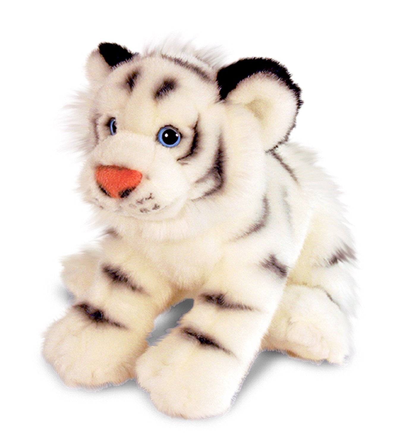 WHITE LAYING TIGER 33CM- Keel Toys- Plush cuddly soft toy