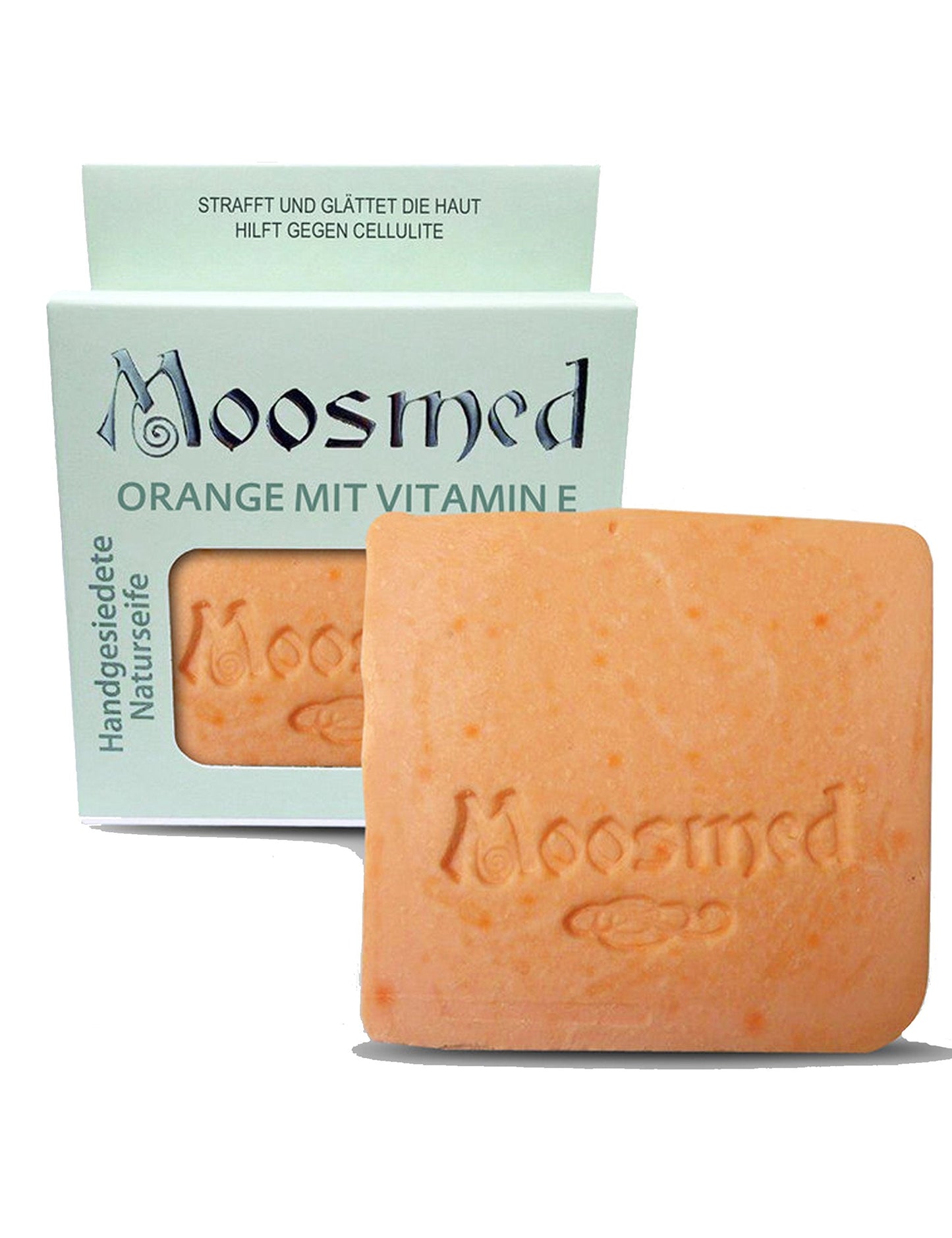 Moosmed Orange with Vitamin E Natural Soap - Vegan Organic Soap Handmade in Germany