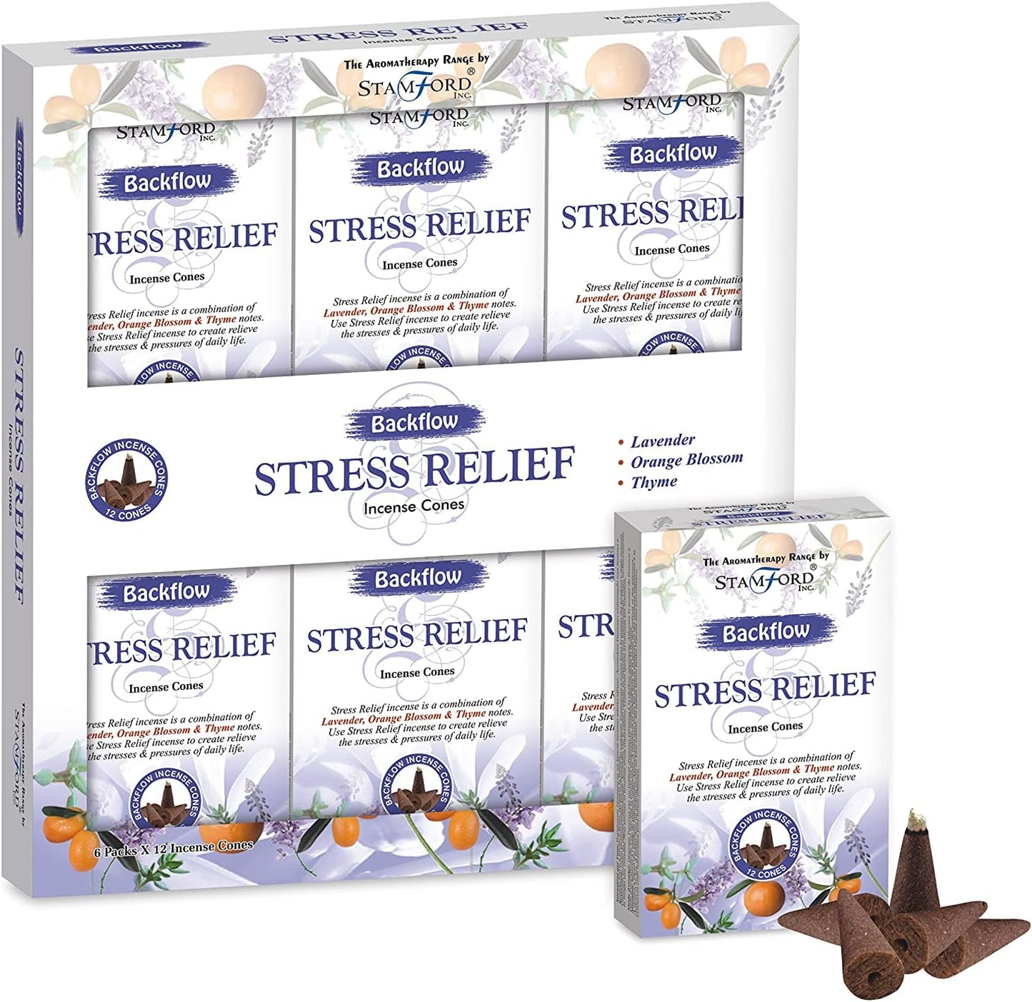 Stamford Backflow Incense Cones - Stress Relief