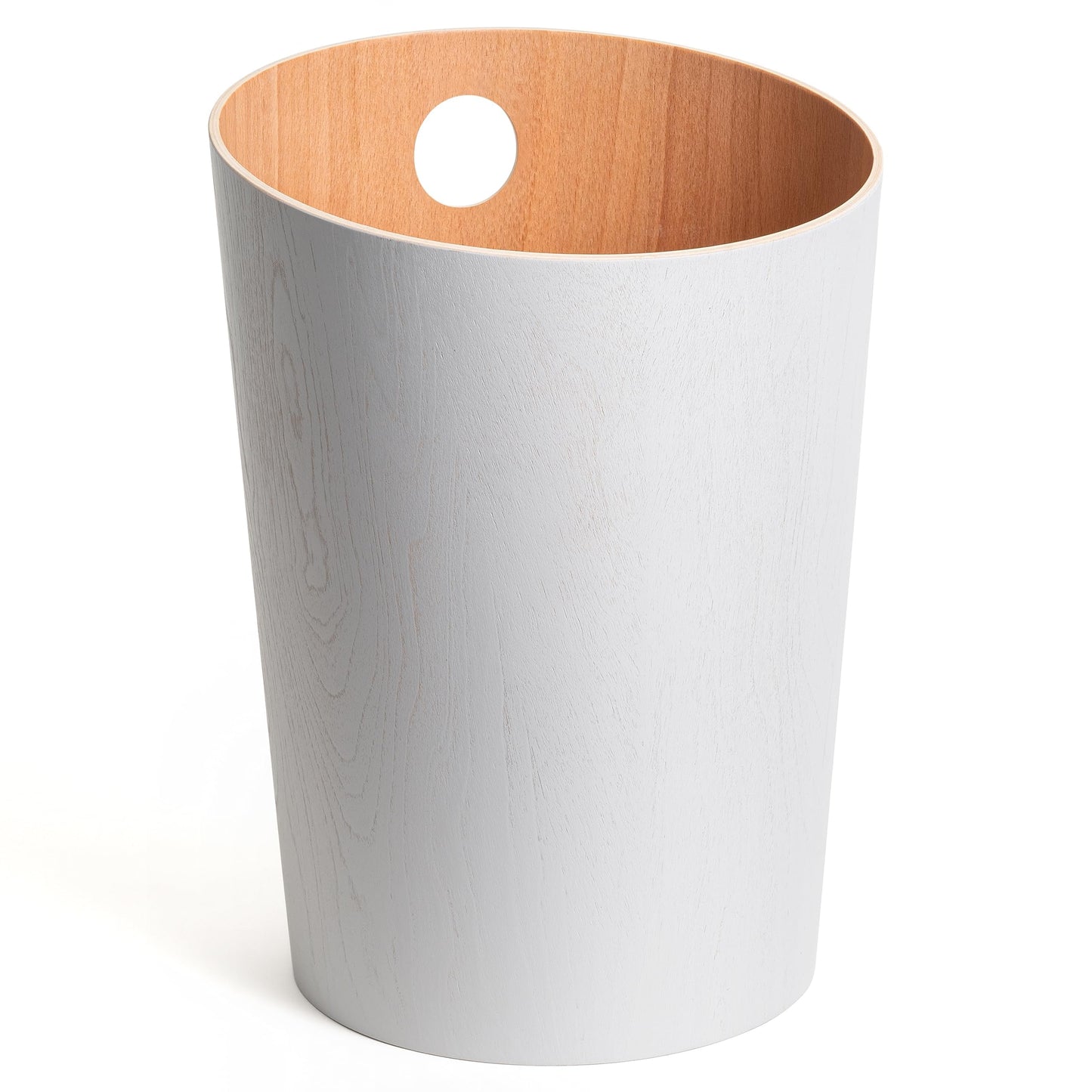 Kazai. Design Paper Bin 'Bennet' | Unique Waste Paper Basket for Office, Bedroom, Children's Room, and More | Office Bin Made of Real Wood Veneer |