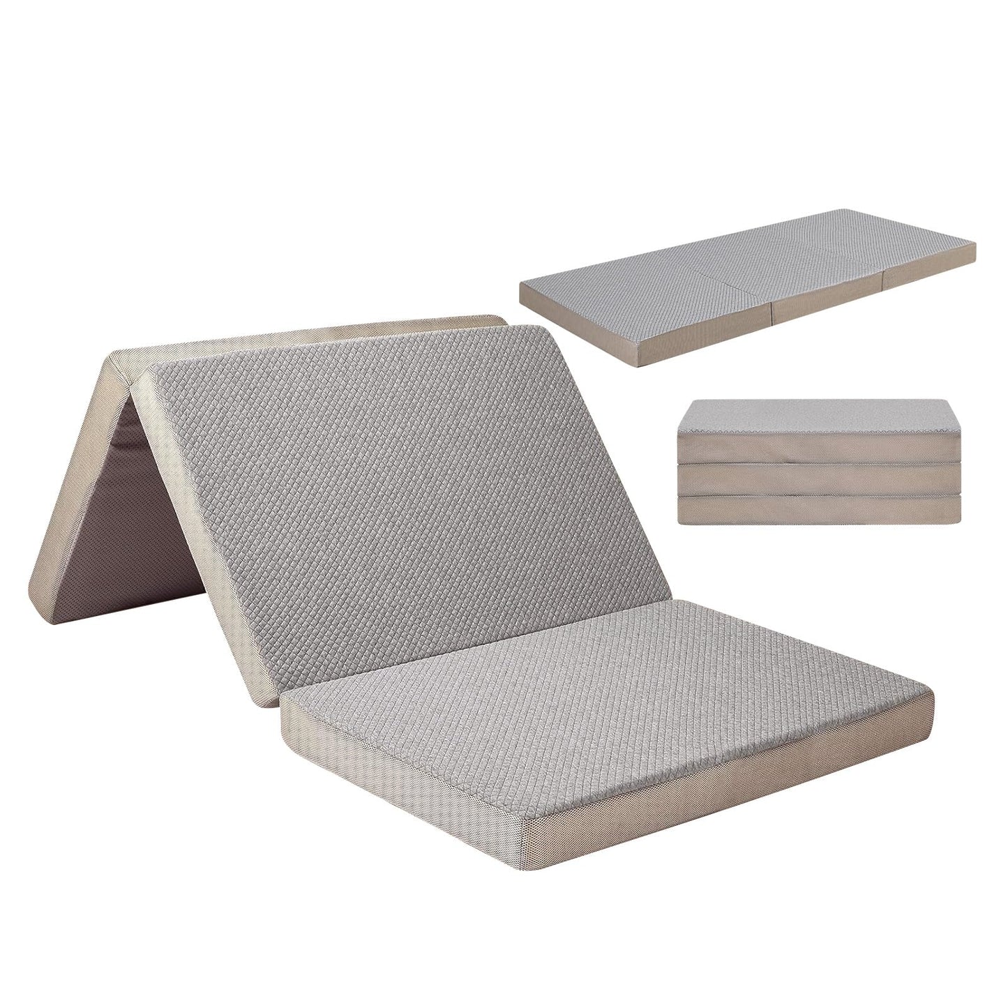 Gwydre Tri-fold 190 * 90 * 15cm Single Memory Foam Mattress