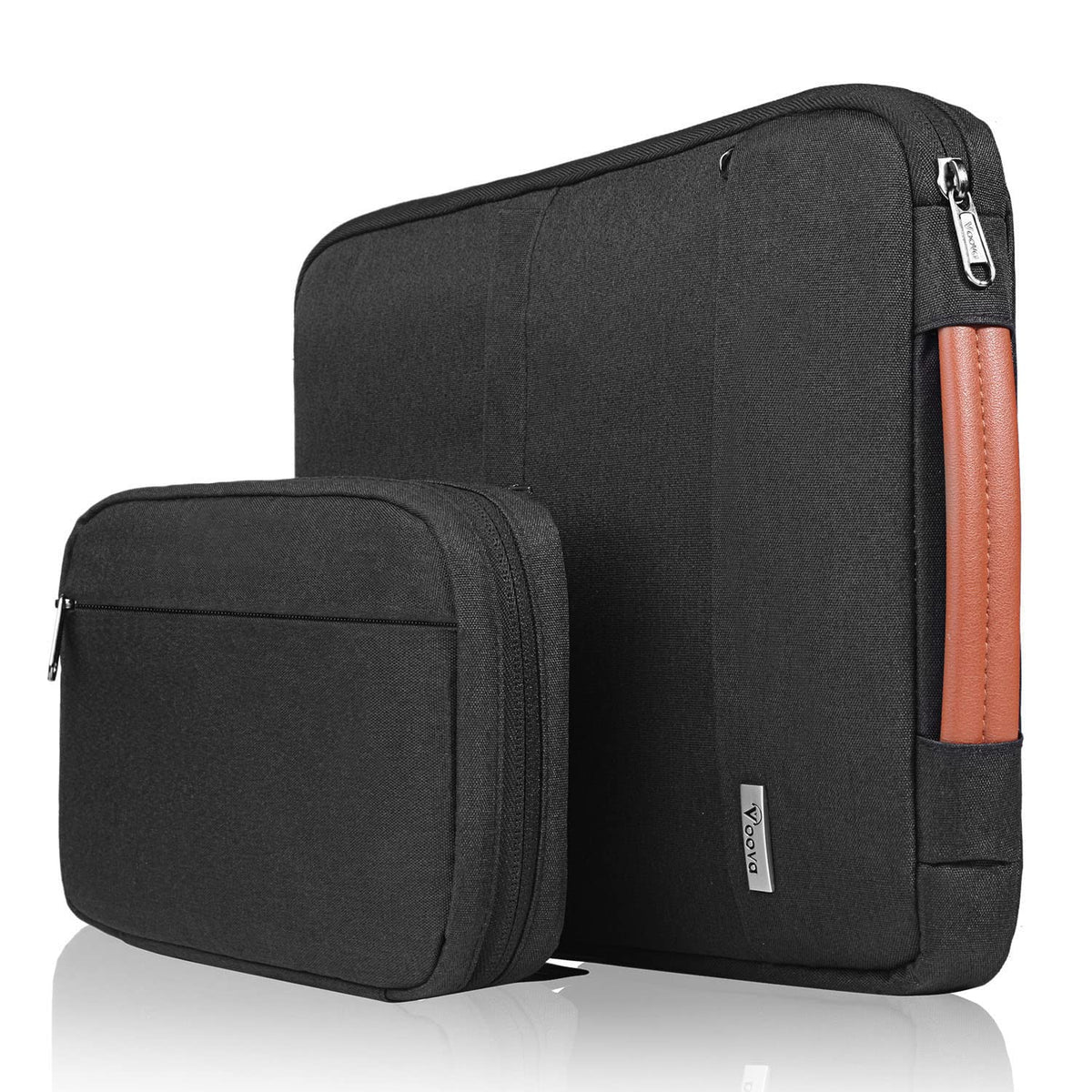 Voova Laptop Sleeve Case 13 13.3 14 Inch with Detachable Accessories Pouch, 2 in 1 Waterproof Computer Bag Cover for MacBook Air 13 M1/M2/M3/M4