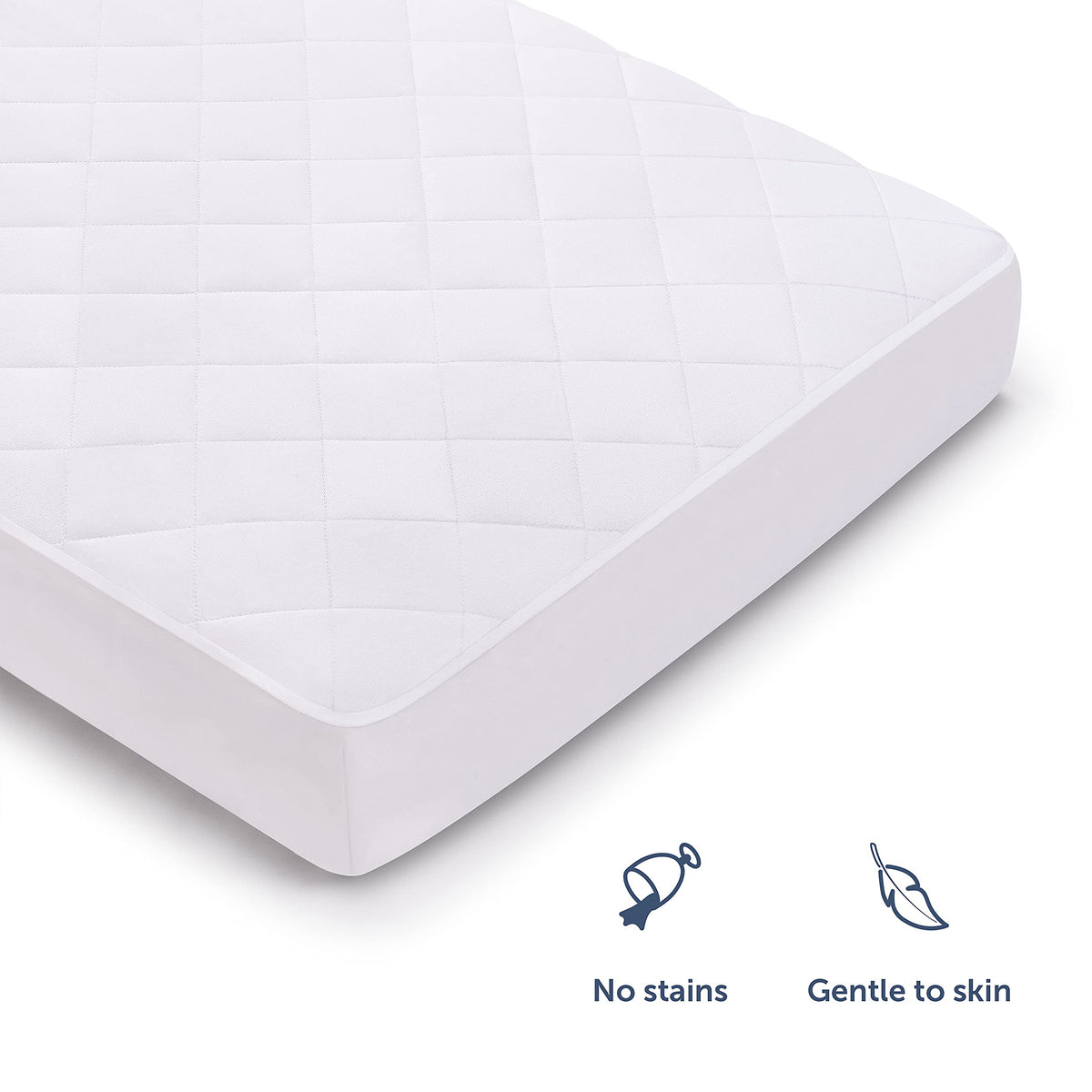 Blumtal QUILTED Mattress Protector KING SIZE - Super Soft Padding, Extra Deep Mattress Protector, Protection against Bed Bugs - 150 x 200 x 40 cm