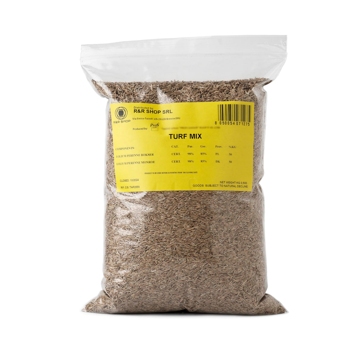 R&R SHOP - Seeds for Lawn, Perennial Ryegrass, Fast and Long-Lasting Growth (5Kg - 200mq)
