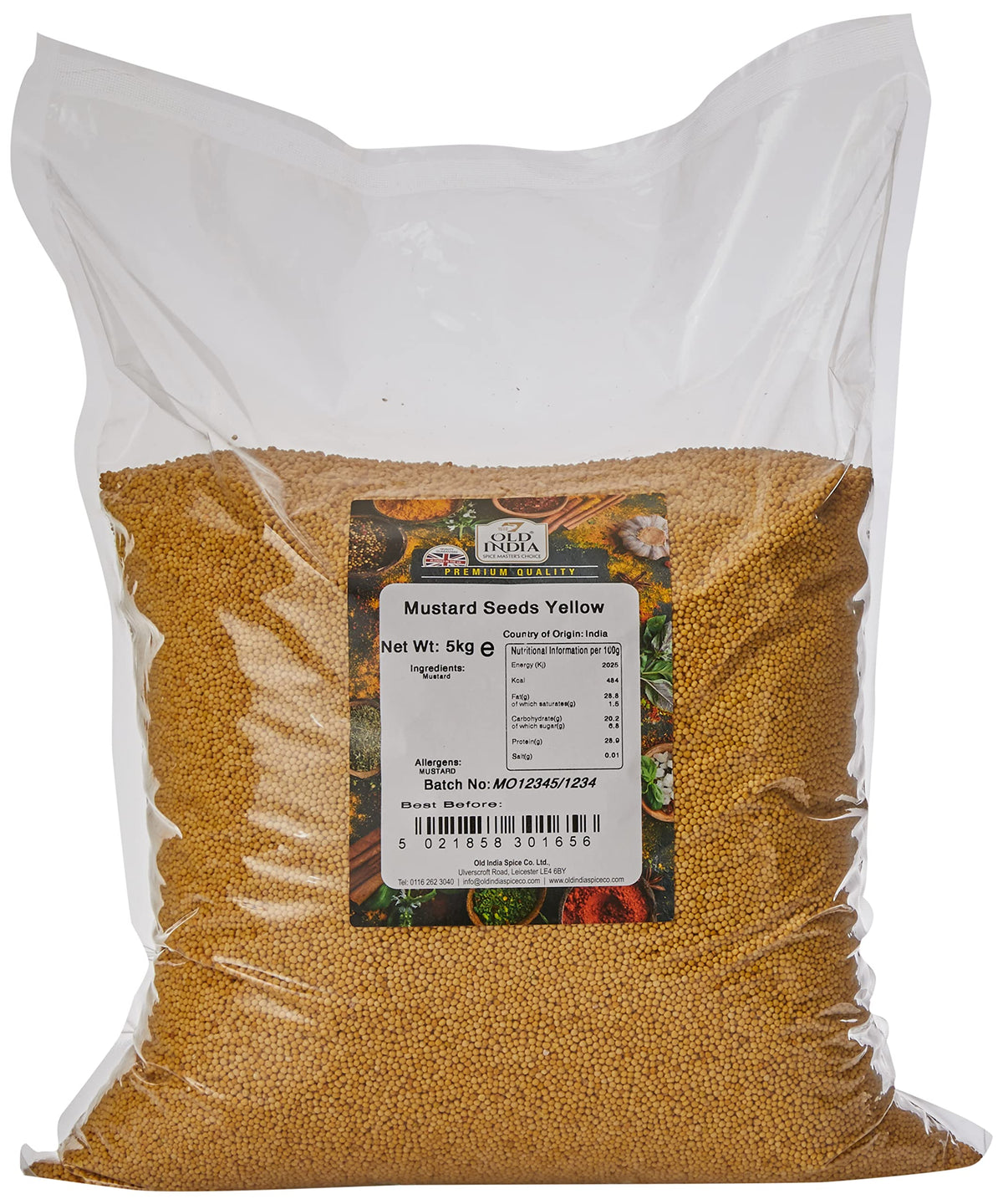 Old India Mustard Seeds Yellow 5kg