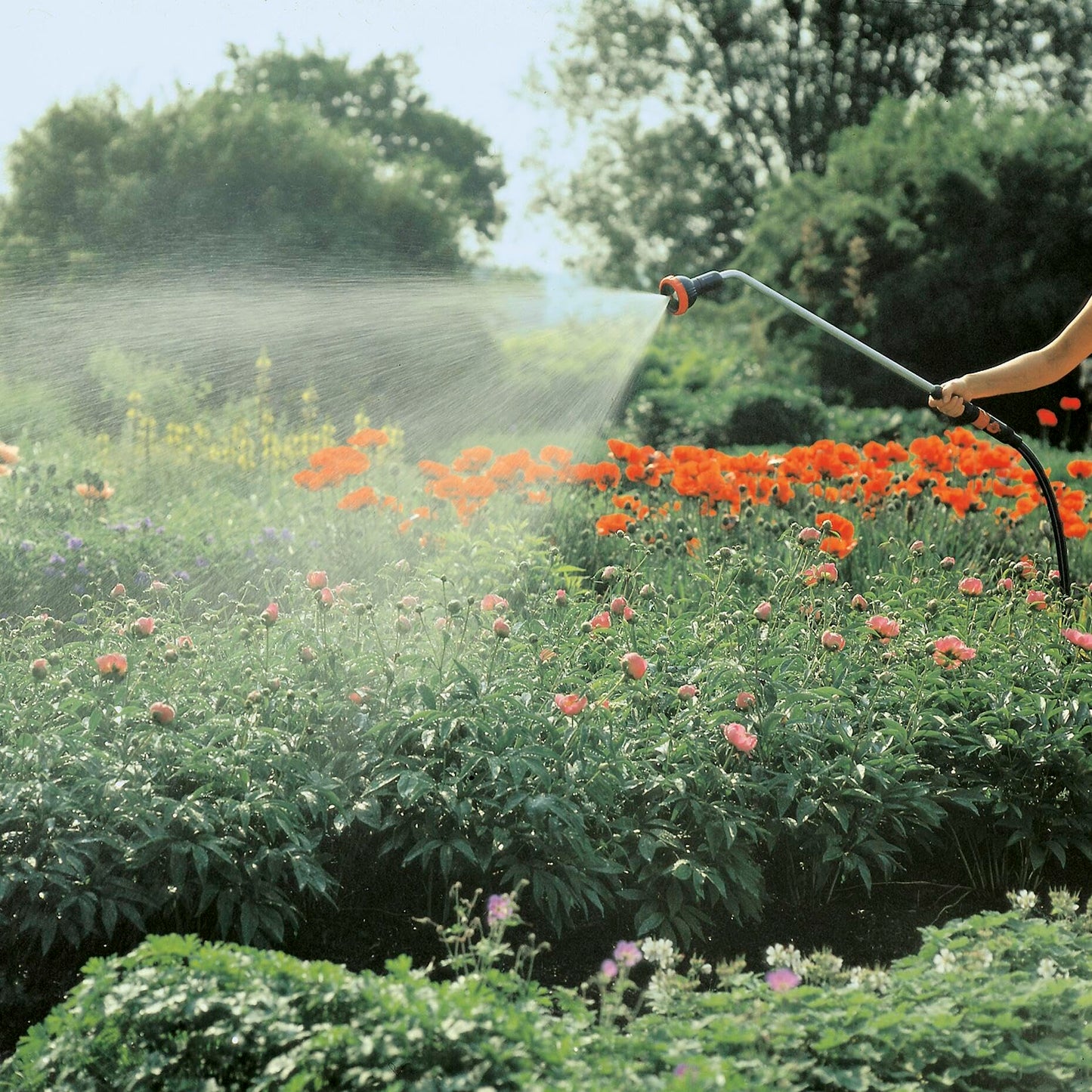 Gardena Professional system spray wand: rod garden spray for a higher water flow, adjustable water jet, length 92 cm (2849-20)