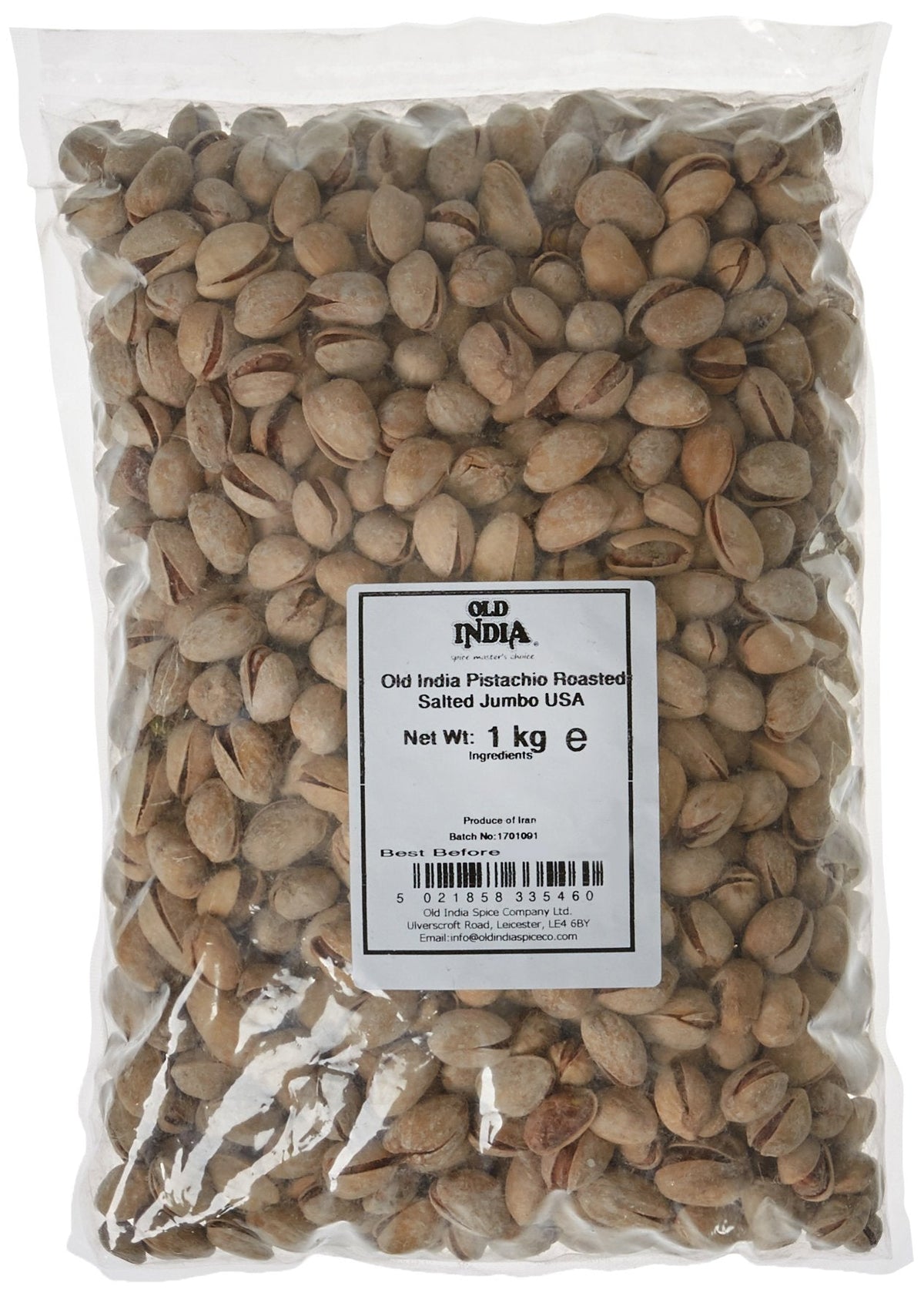 Old India Pistachio Roasted Salted Jumbo USA 1Kg