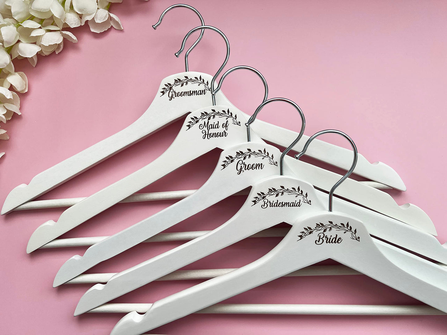 Wooden Wedding Coat Hanger. Laser Engraved Bridal Hangers. Wedding Day Gift. Anniversary Hanger Gifts (Mother of the Bride)