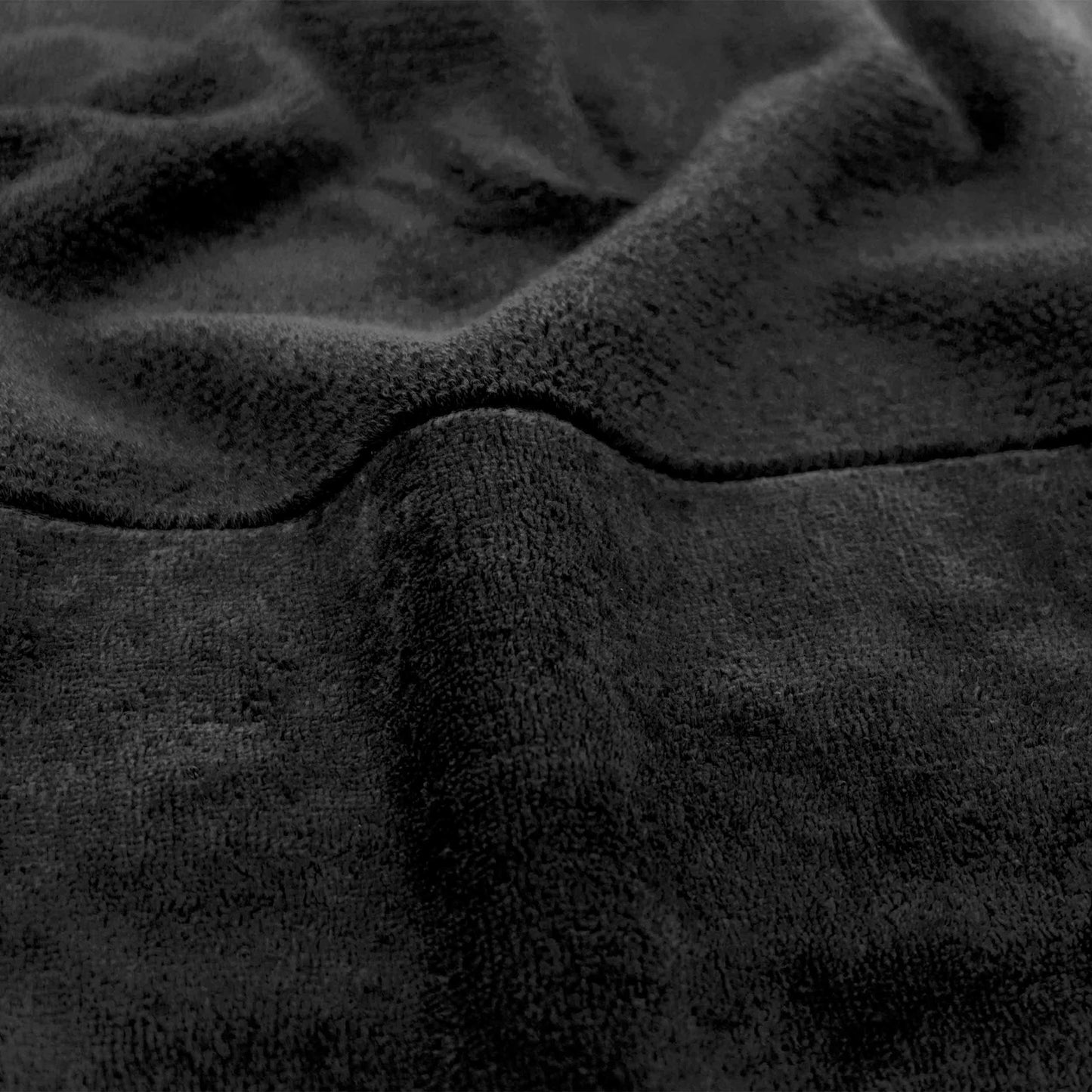 Möve Bamboo Luxe set of 3 soap cloths 30 x 30 cm made of 60% cotton / 40% viscose from bamboo cellulose, black