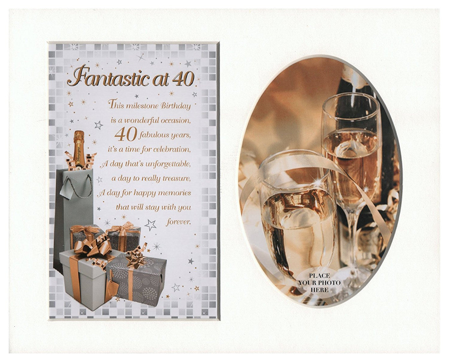 Fantastic at 40 Special Keepsake Photo Frame Mount