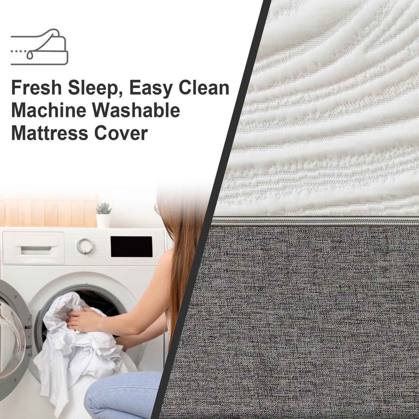 Twirest Single Mattress, Memory Foam Mattress, Medium Firm, Breathable Knitted, Soft and Skin Friendly Cloth, Mattress in a box (90x190x20cm)