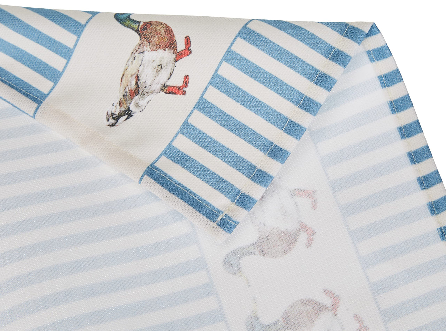 Samuel Lamont Quacking Boots, Ducks Cotton Tea Towel, Blue
