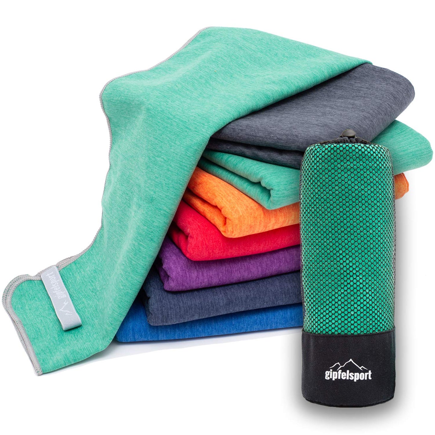 gipfelsport Microfibre Towel | Green | M(110x50cm)