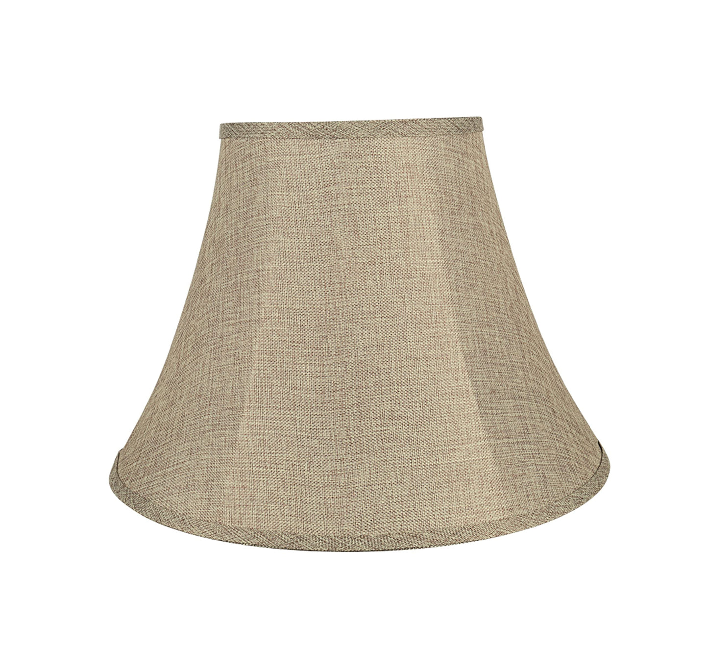 Aspen Creative 38001A Transitional Bell Shaped Collapsible Spider Construction Lamp Shade in Natural, 9" Top x 18" Bottom x 13" Slant Height