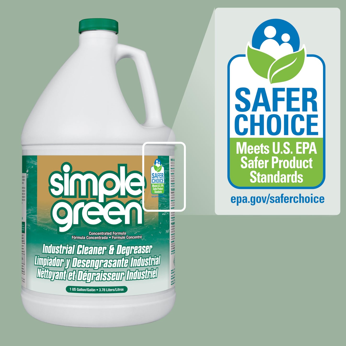 Simple Green -UPT-13005 Heavy Duty Cleaner Degreaser, All Purpose Cleaning Solution (1 gal)