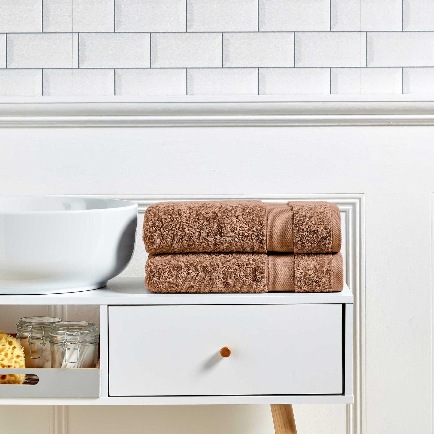 Christy Refresh Bathroom Towel Set | Set of 6 | 2 Bath 2 Hand 2 Face | Quick Dry | Gentle Pastel Tones | Soft Absorbent Shower Towels