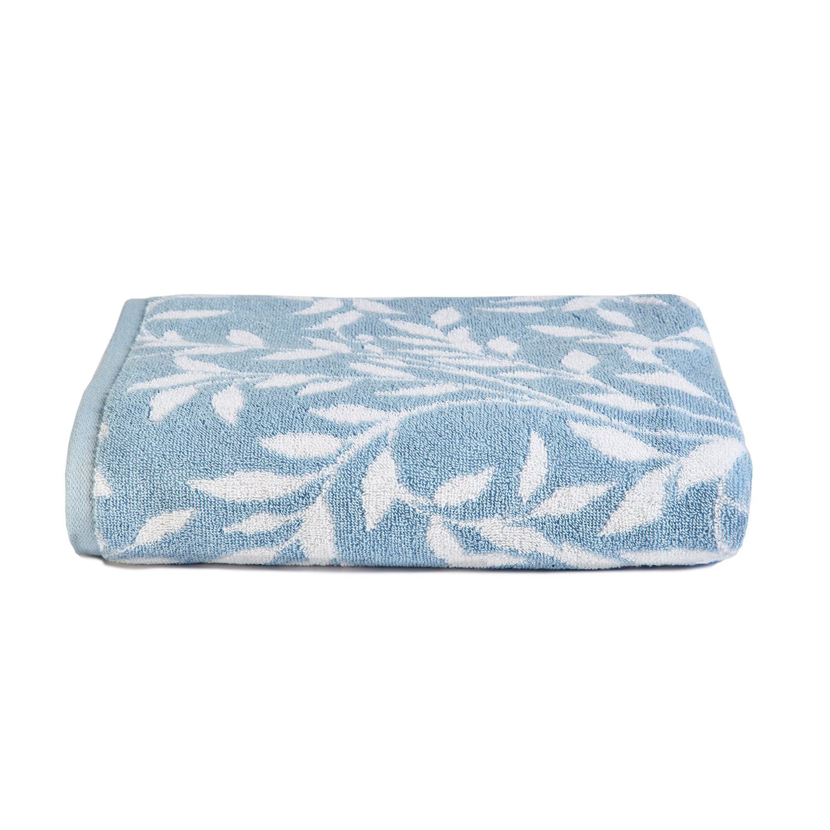 Dreams & Drapes Bathroom - Sandringham - 100% Cotton Bath Towel - 70 x 130cm in Pale Blue, (SGWBEUXPZD)
