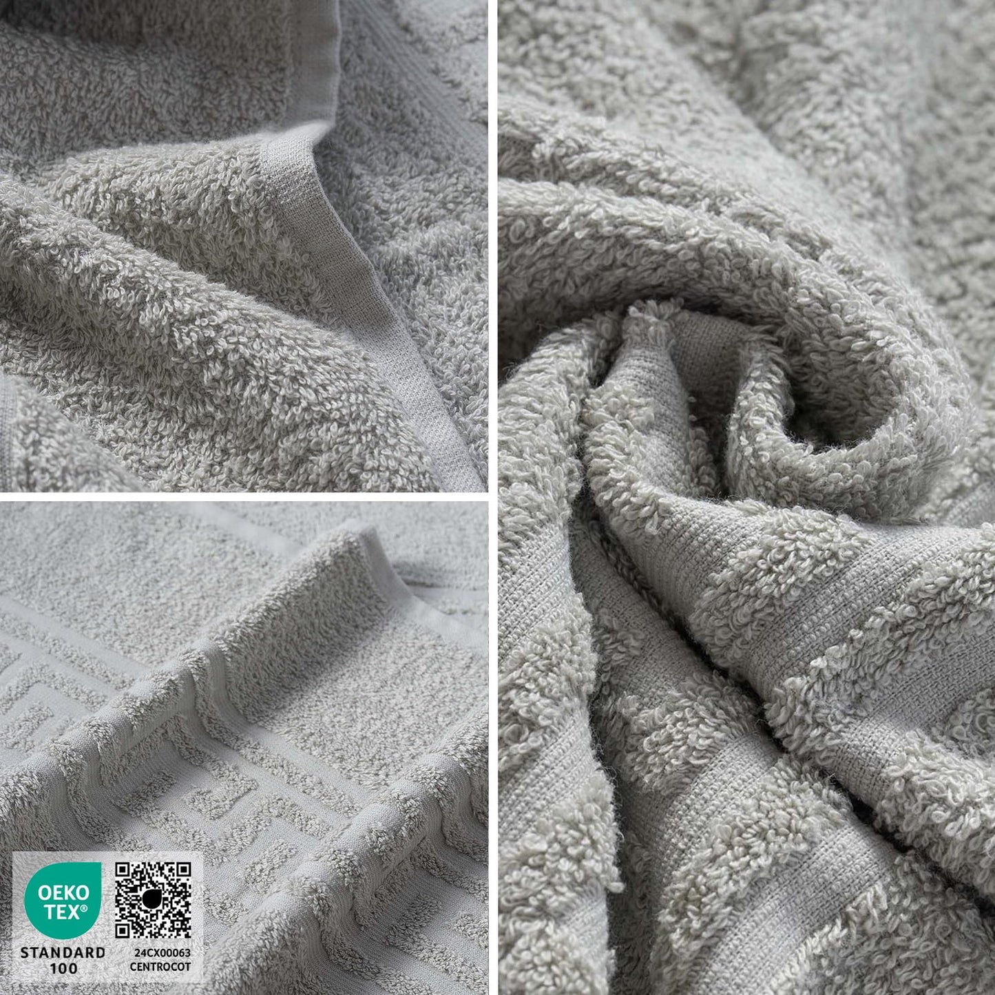 nice homeit Set of 12 Mini Hand Towels 30x30cm - 100% Ring-Spun Cotton Face and Guest Towels - for Hands, Babies, Makeup, Kitchen