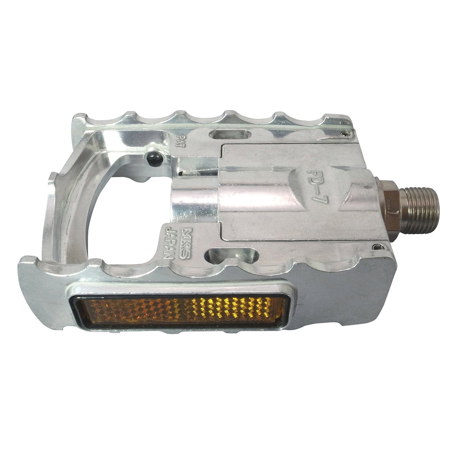 MKS FD-7 Folding Pedal: Foldable, compact, perfect for commuters, Metallic