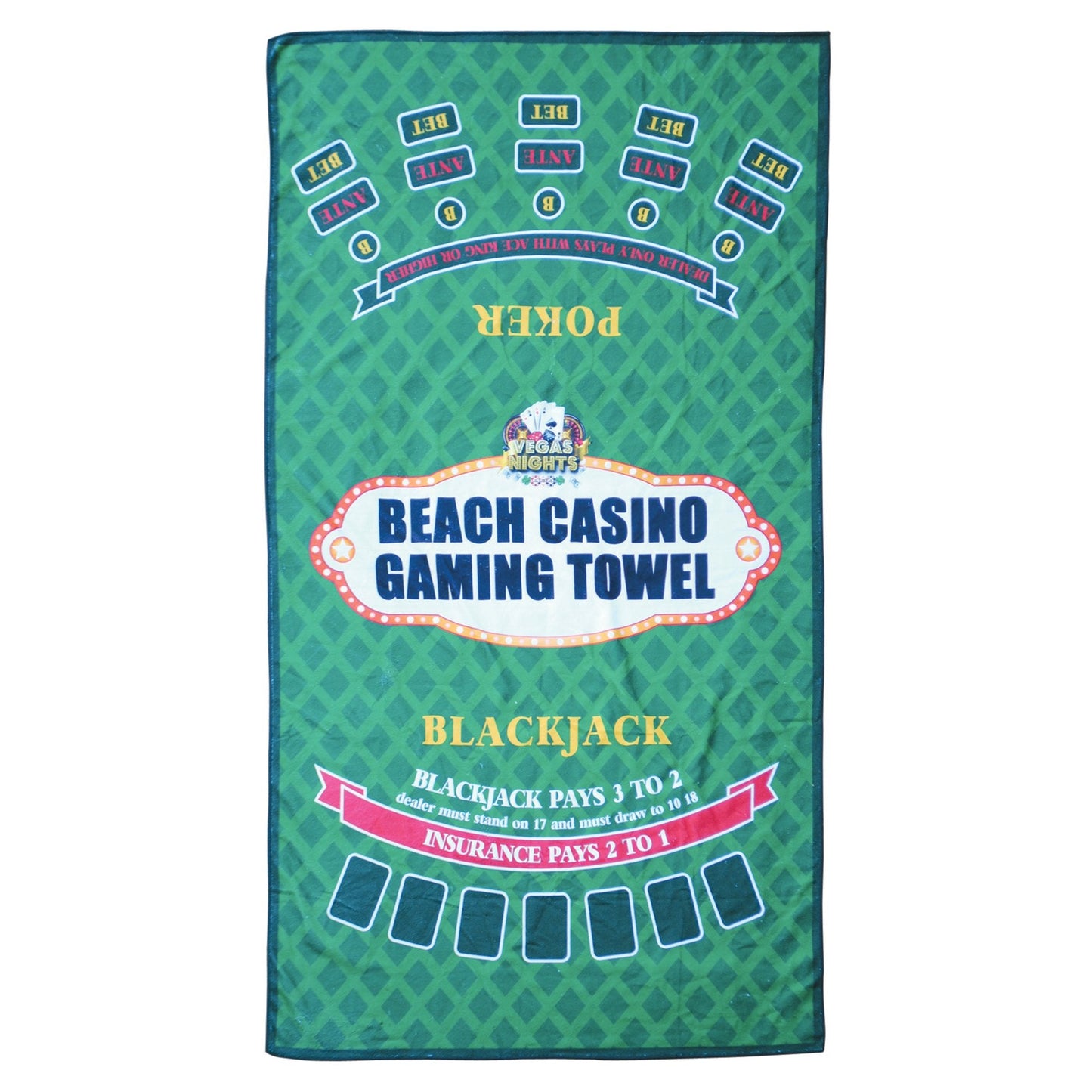 Oliphant Vegas Nights Gaming Beach Towel