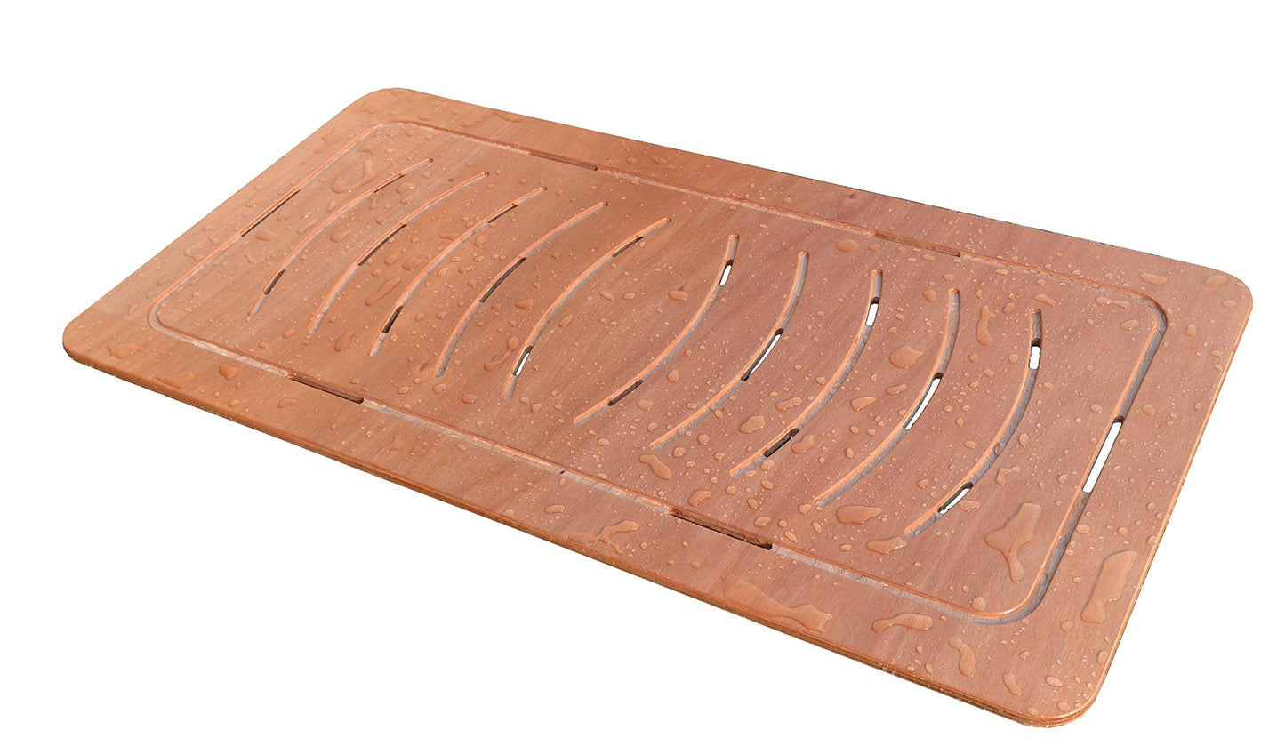 CASTELMERLINO Shower Accessories, okum? marine plywood, Natural, 121 x 62