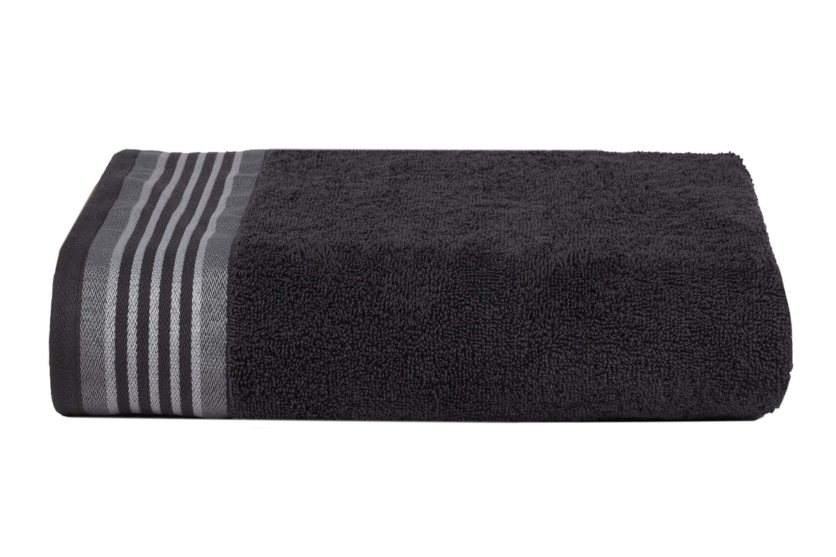 CASA COPENHAGEN He & She 4-piece bath towel set, 70x140 cm, pine grey-greyish purple, 550 g/m², Egyptian cotton, designed in Denmark, for bathroom