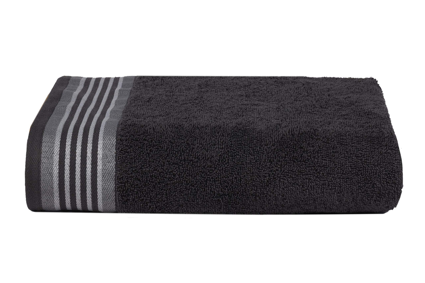 CASA COPENHAGEN He & She 2-piece large bath towel set, 90x180 cm, Pine Grey–Grey Violet, 550 g/m², designed in Denmark