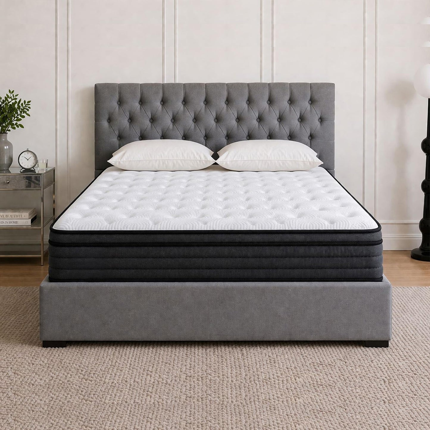 SANA SLEEP 5FT King Mattress,9 Zone Orthopedic King Mattress, Comfortable Home Pocket Spring Mattress
