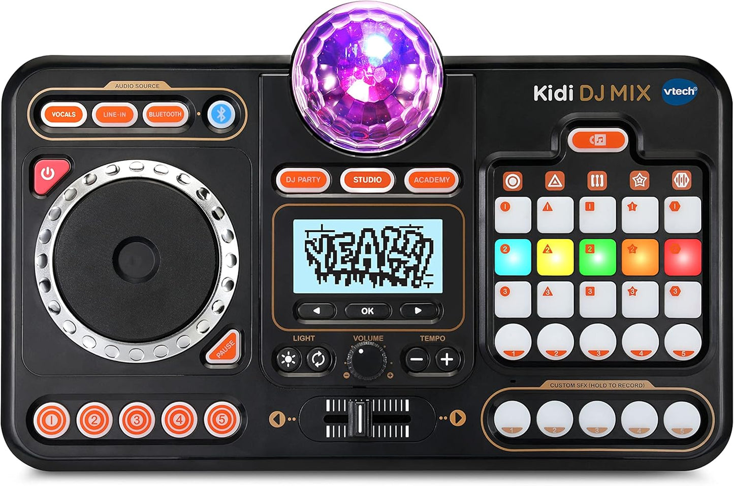 VTech Kidi DJ Mix (Black), Toy DJ Mixer, NEW but scruffy box