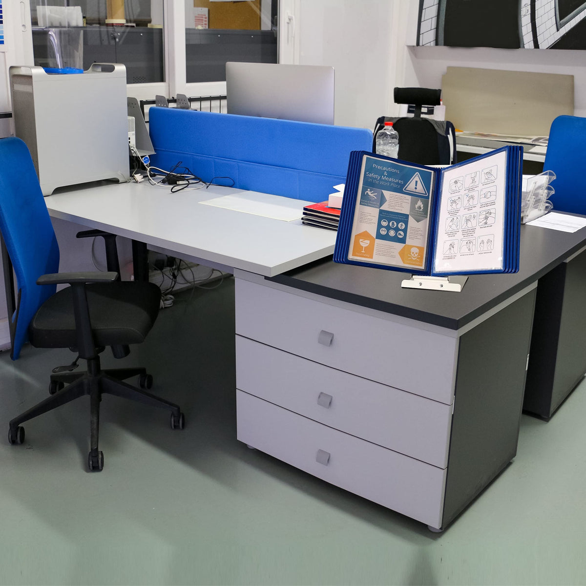 Leviatan Display Board Stand | Metal Panel Stand on Desk | Metal Display Board Table Stand
