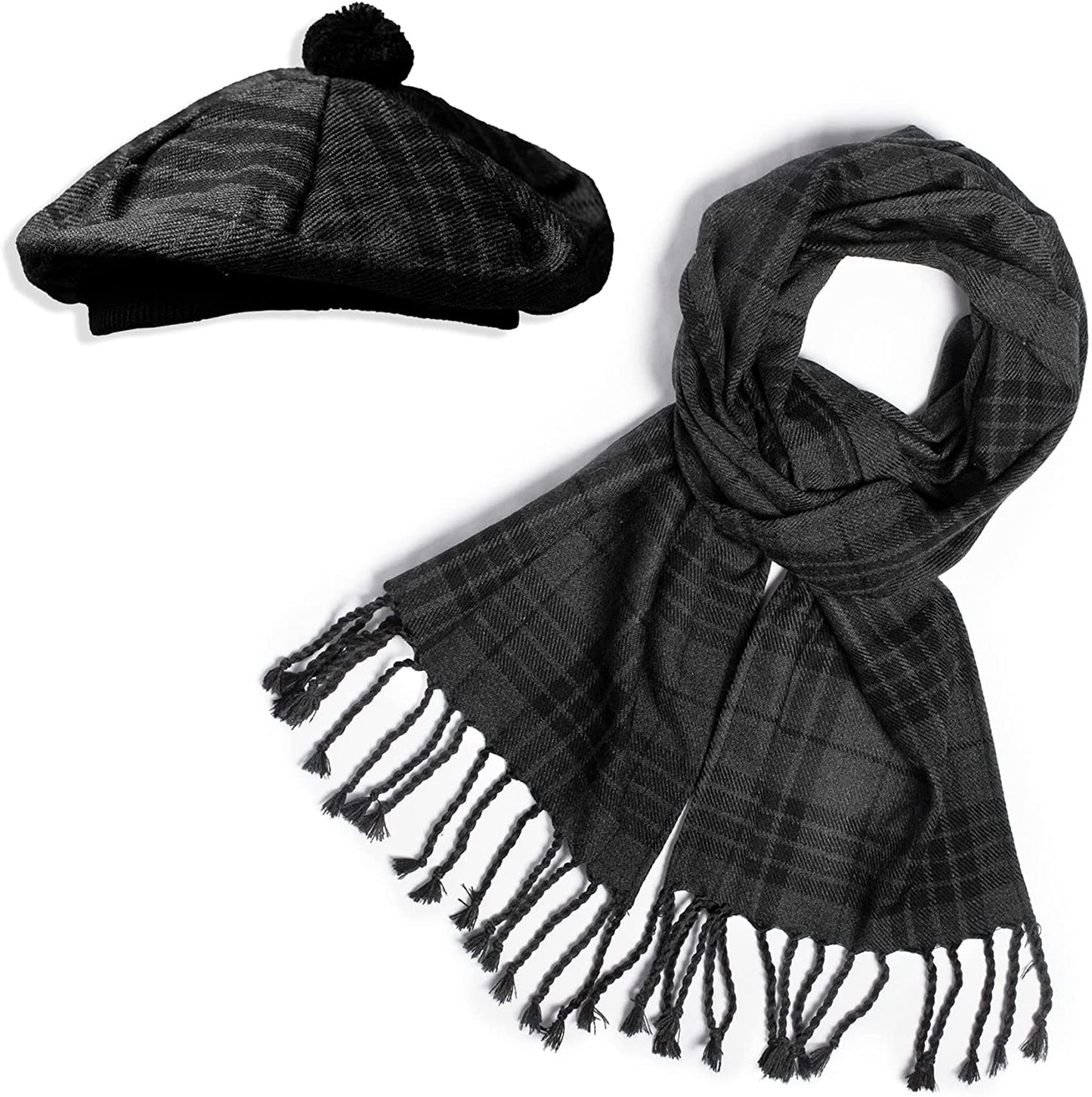 Scarf for Men and Women Wedding Slash Wool Warm Tartan Blanket Shawl
